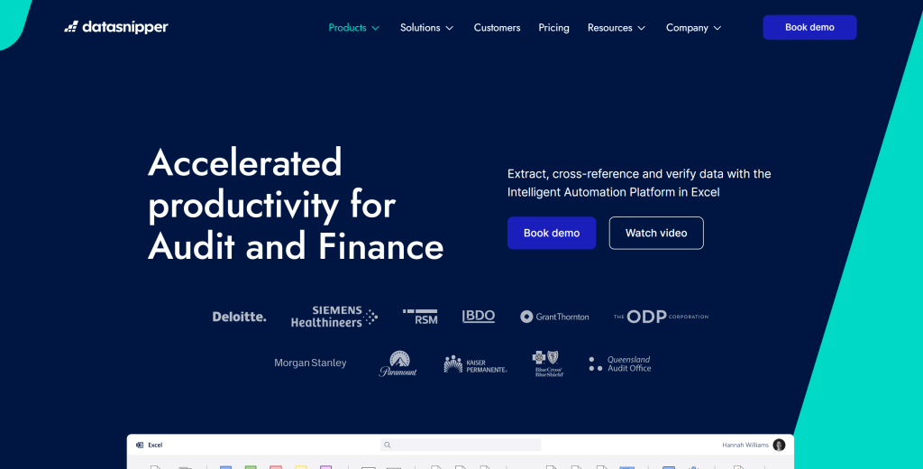 DataSnipper Homepage