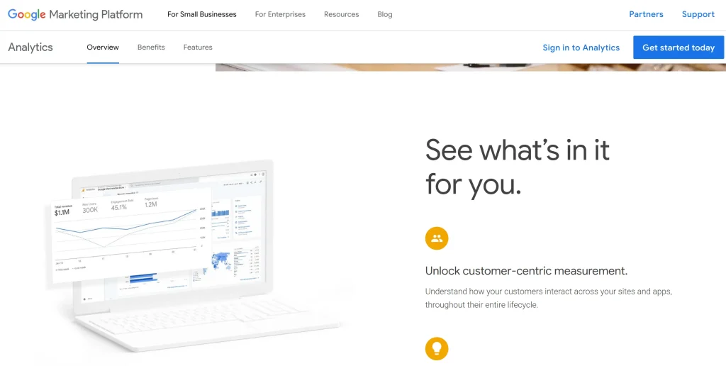Screenshot of Google Marketing Platform