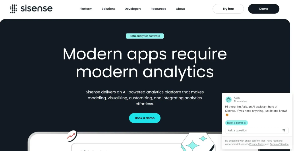 Sisense Homepage