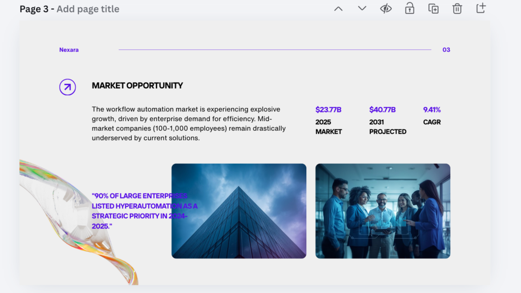 Screenshot: Canva's slide