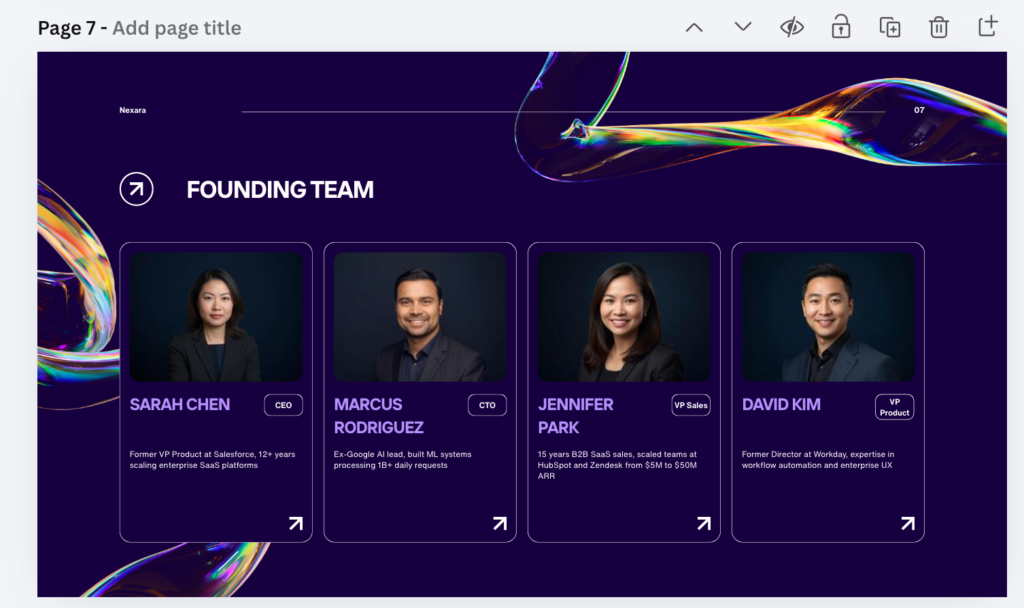 Screenshot: another Canva slide
