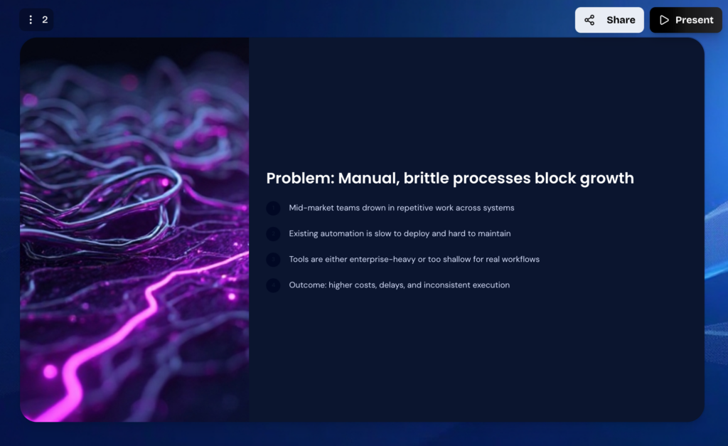 Screenshot: GenPPT's slide