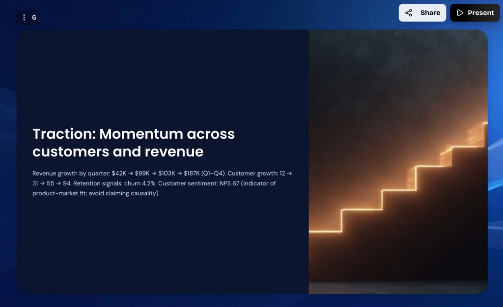 Screenshot: another GenPPT's slide