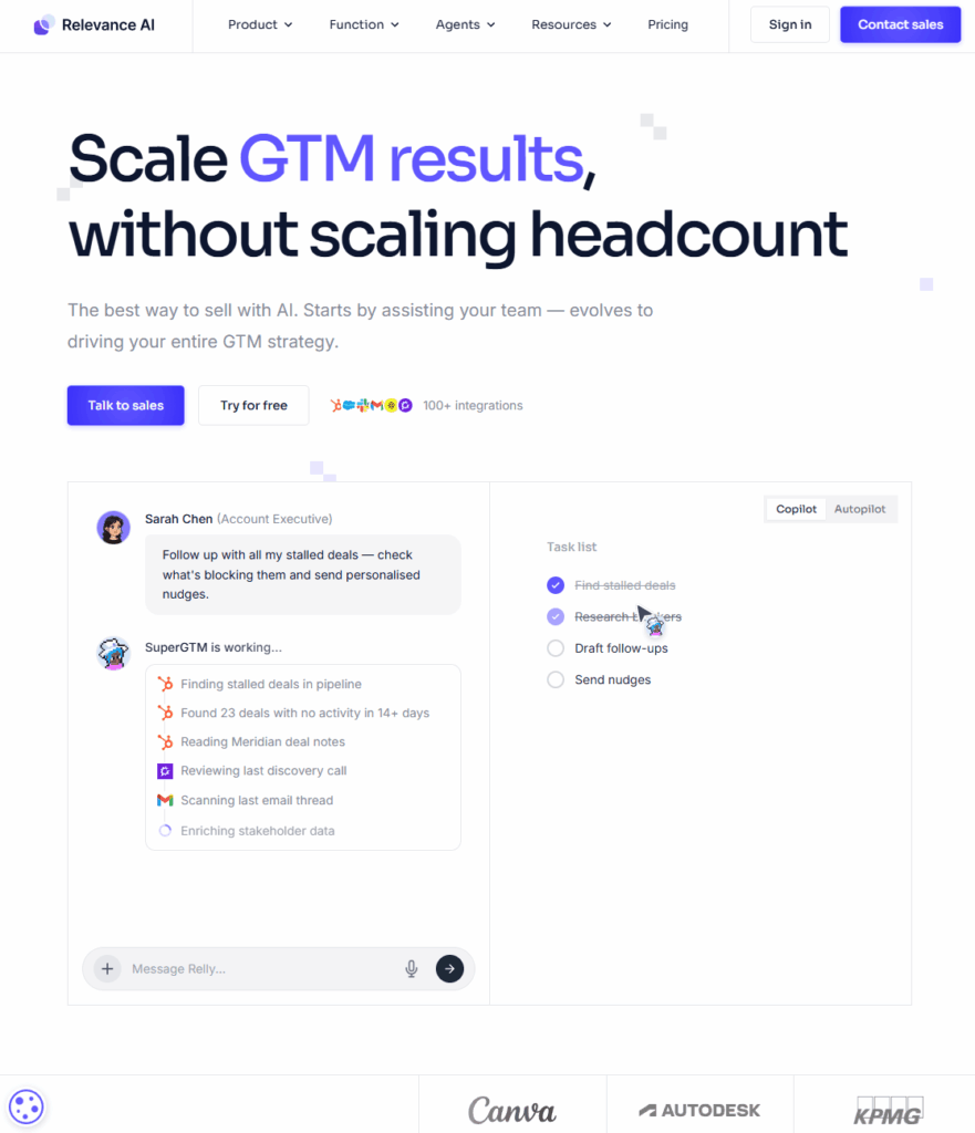 Best AI Agent platform for marketing - Relevance AI