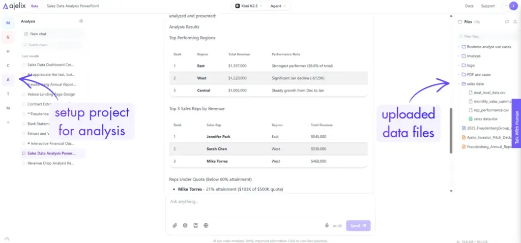 setup workspace to analyze data