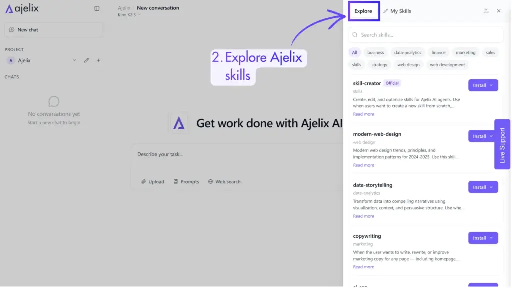 Explore Ajelix AI Agent Skills