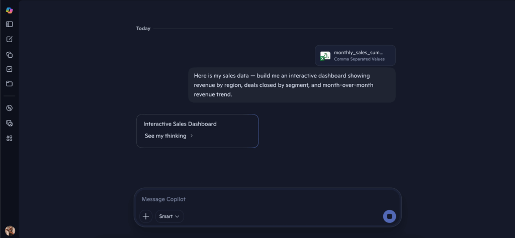 Screenshot: 1st prompt