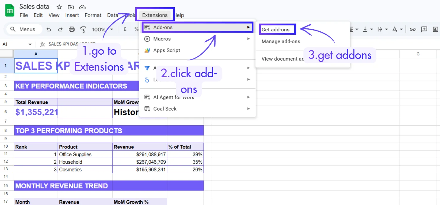 how to find add-on on google workspace
