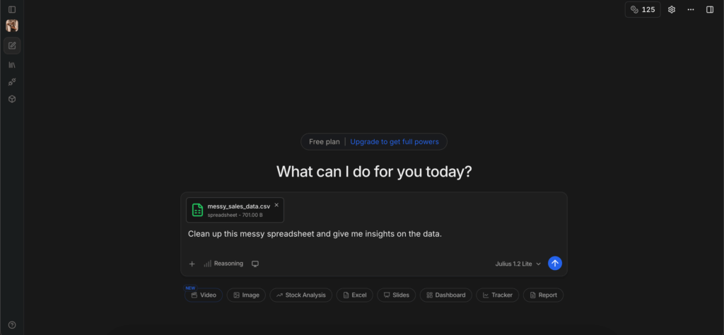 Julius test prompt