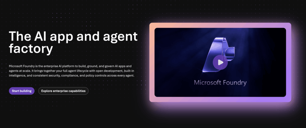 Screenshot: Microsoft Azure AI Foundry