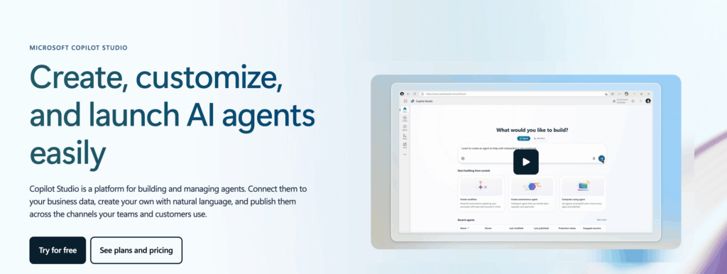 Screenshot: Microsoft Copilot Studio preview