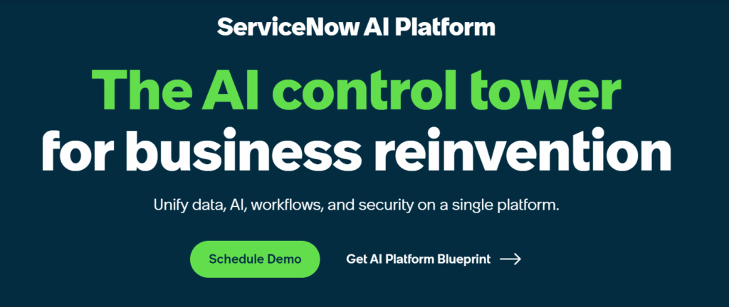 Screenshot: ServiceNow