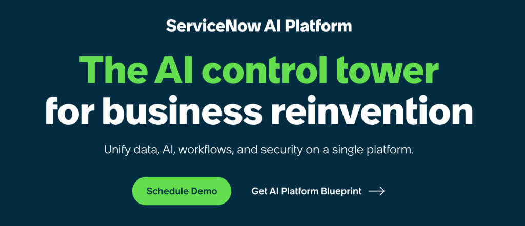 Screenshot: ServiceNow