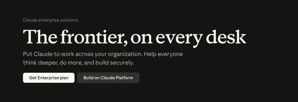 Screenshot: Claude Enterprise