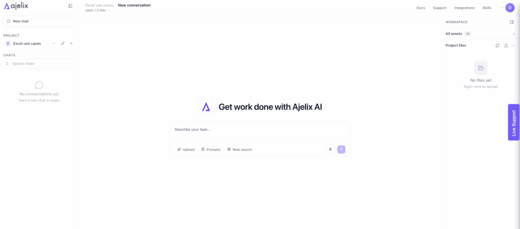 Ajelix workspace